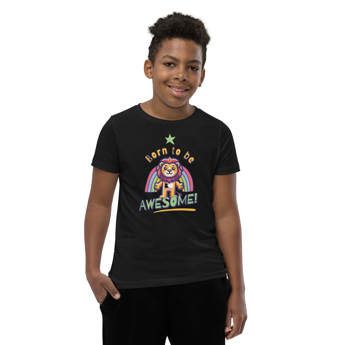Born to be awesome Short Sleeve T-Shirt Funky African
