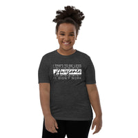 Less awesome youth tee