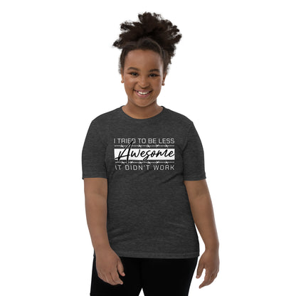 Less awesome youth tee