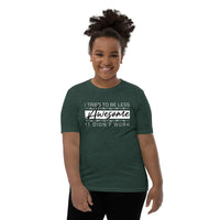 Less awesome youth tee
