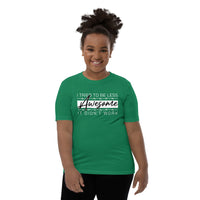 Less awesome youth tee