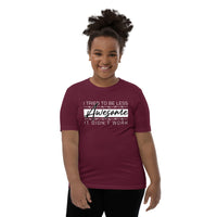 Less awesome youth tee